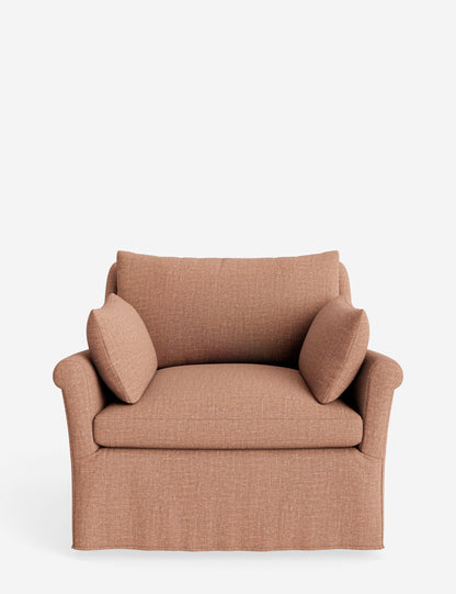 Portola Rolled Arm Slipcover Chair
