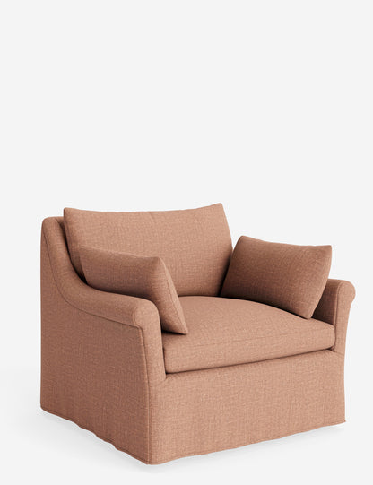 Portola Rolled Arm Slipcover Chair