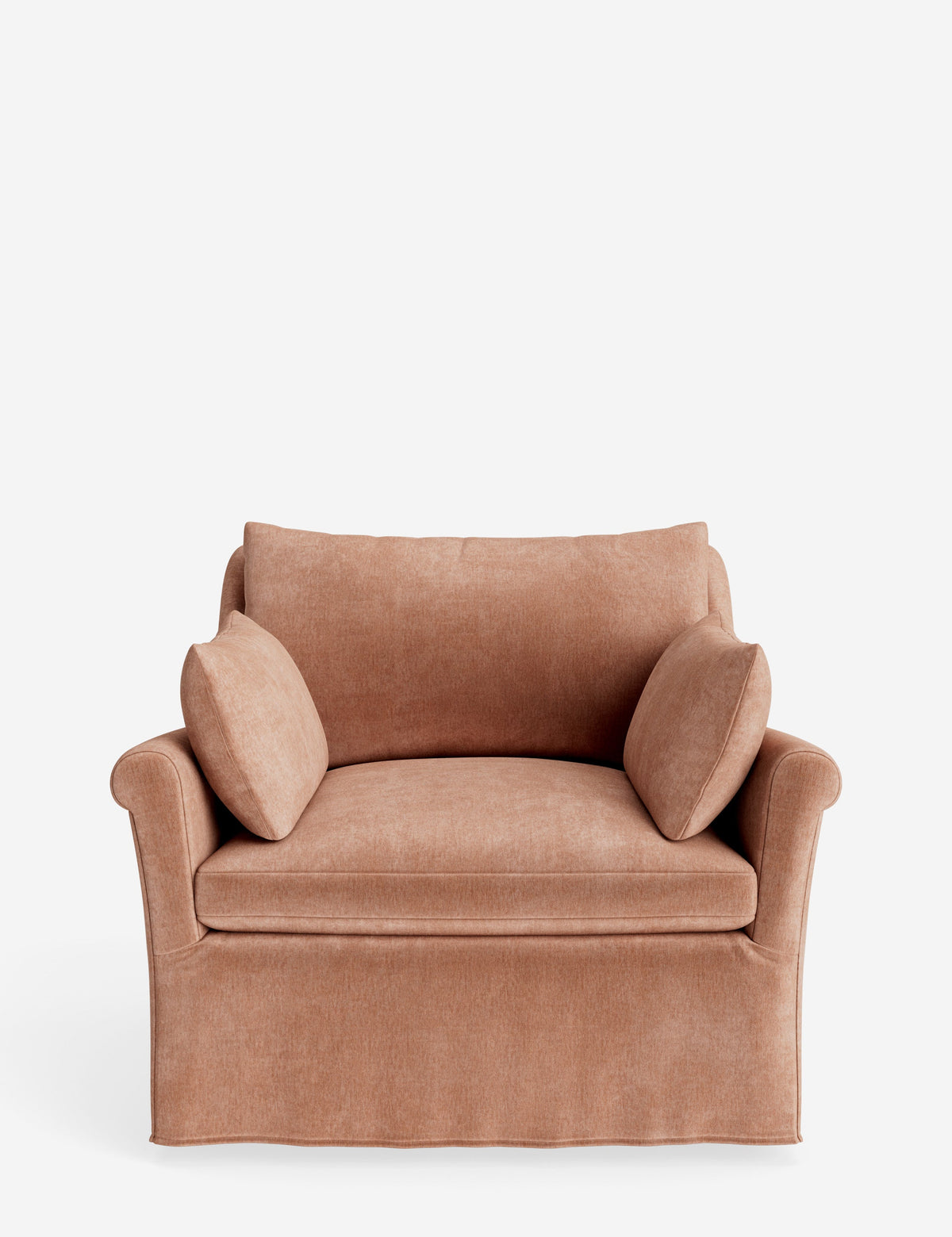 Portola Rolled Arm Slipcover Chair