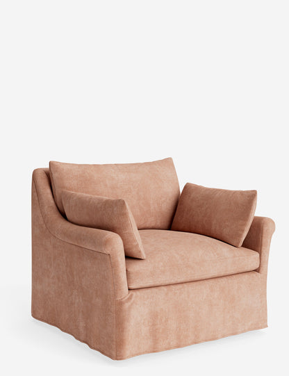 Portola Rolled Arm Slipcover Chair
