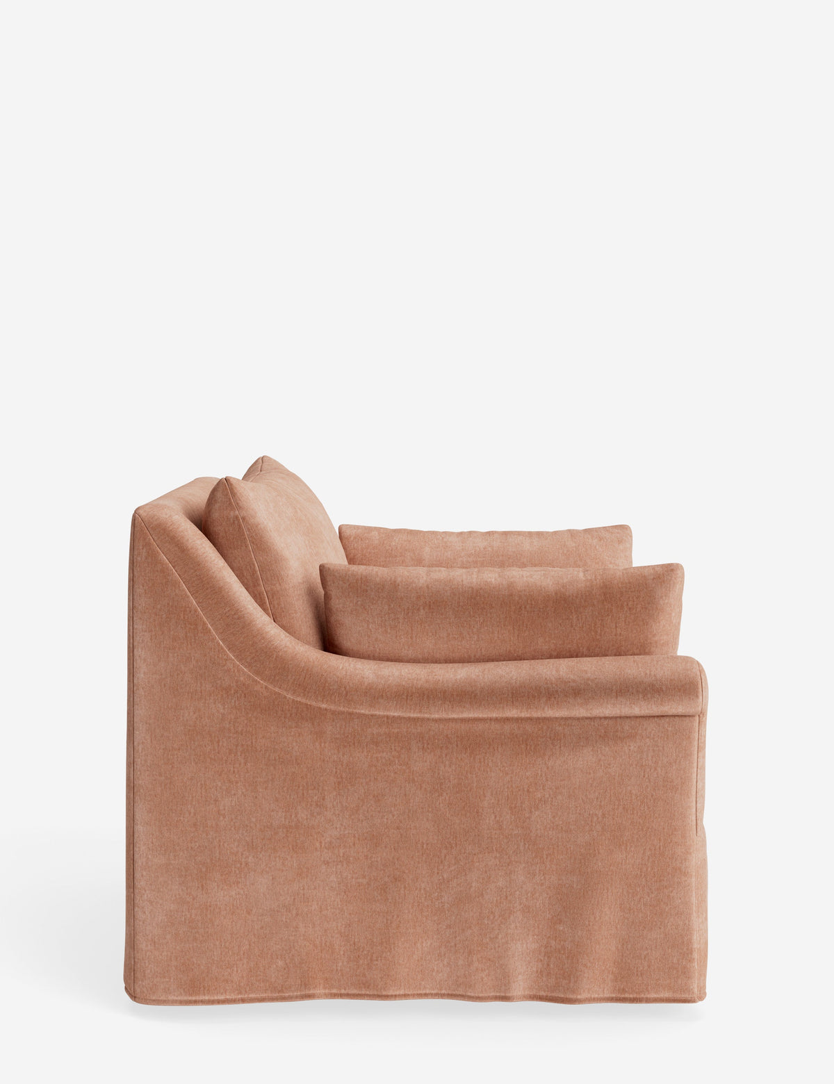 Portola Rolled Arm Slipcover Chair