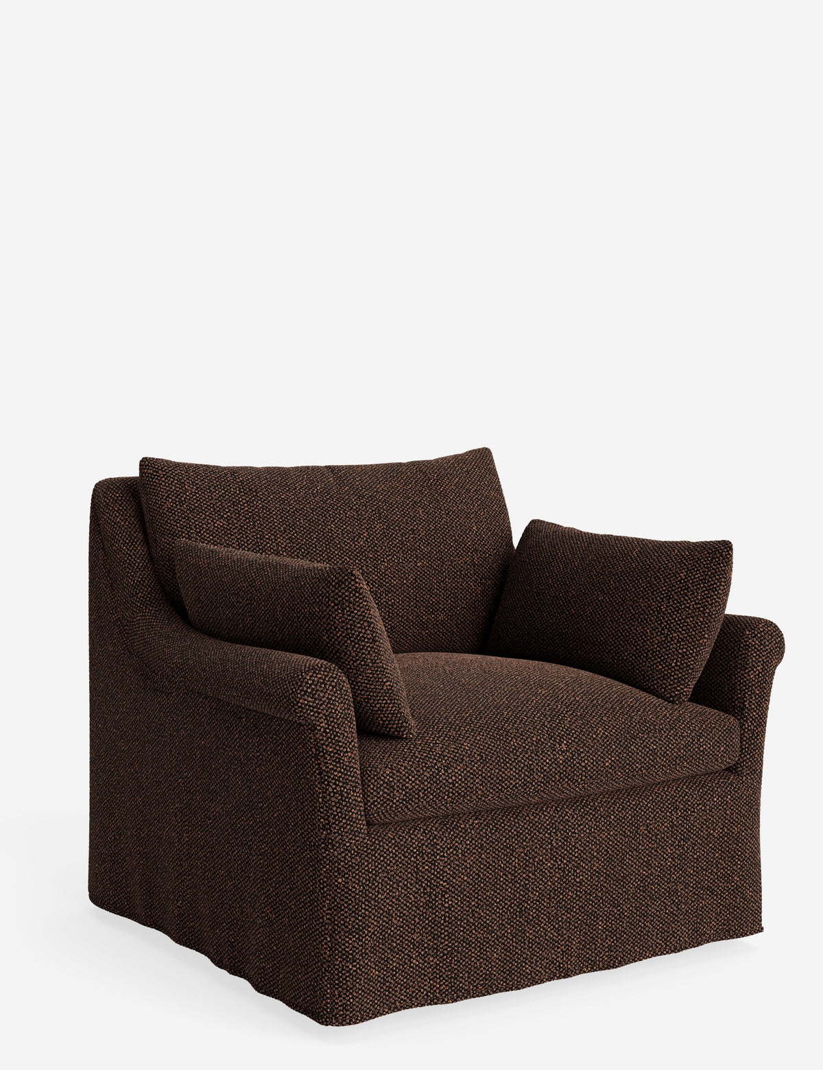 Portola Rolled Arm Slipcover Chair