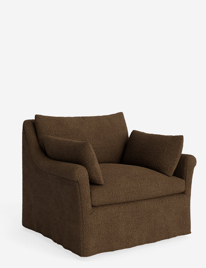 Portola Rolled Arm Slipcover Chair