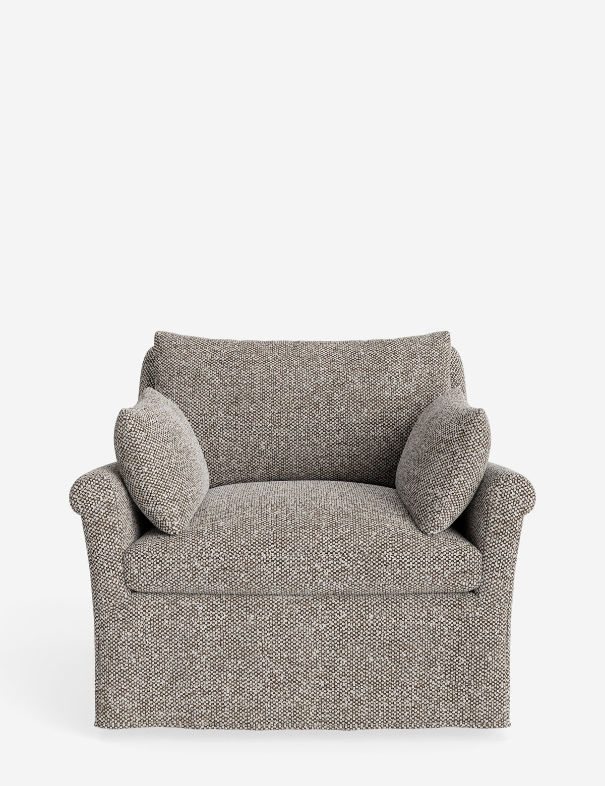 Portola Rolled Arm Slipcover Chair