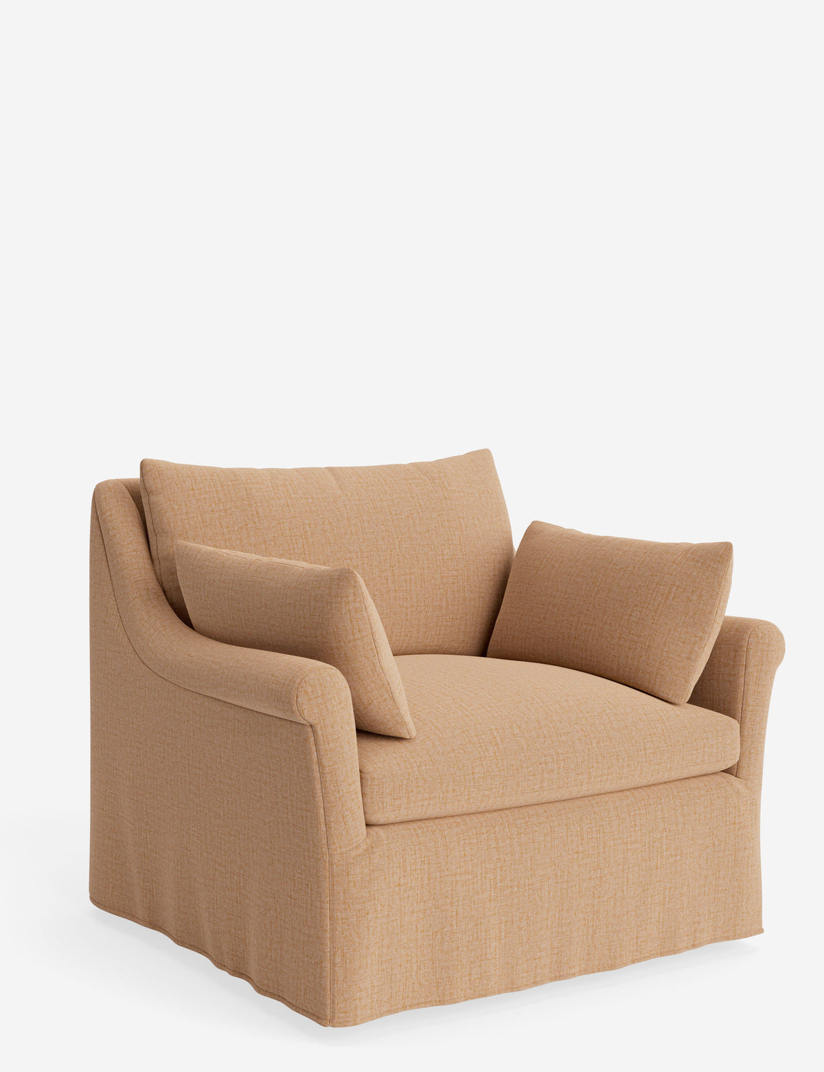 Portola Rolled Arm Slipcover Chair