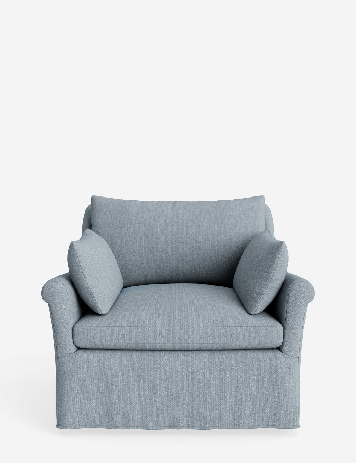 Portola Rolled Arm Slipcover Chair