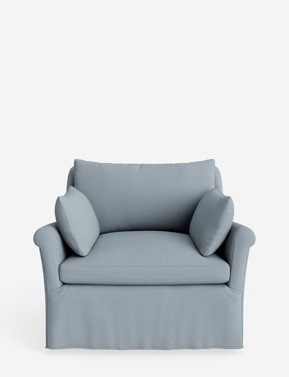 Portola Rolled Arm Slipcover Chair