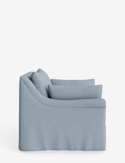 Portola Rolled Arm Slipcover Chair