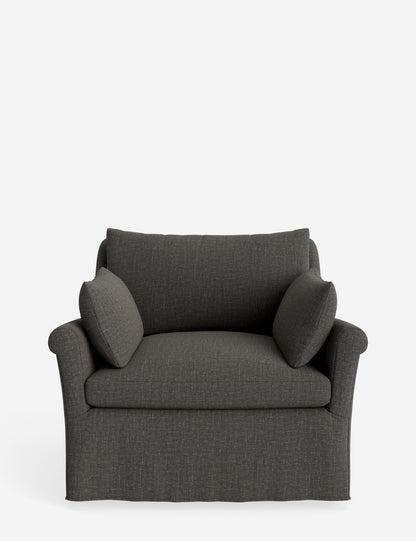 Portola Rolled Arm Slipcover Chair