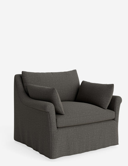 Portola Rolled Arm Slipcover Chair