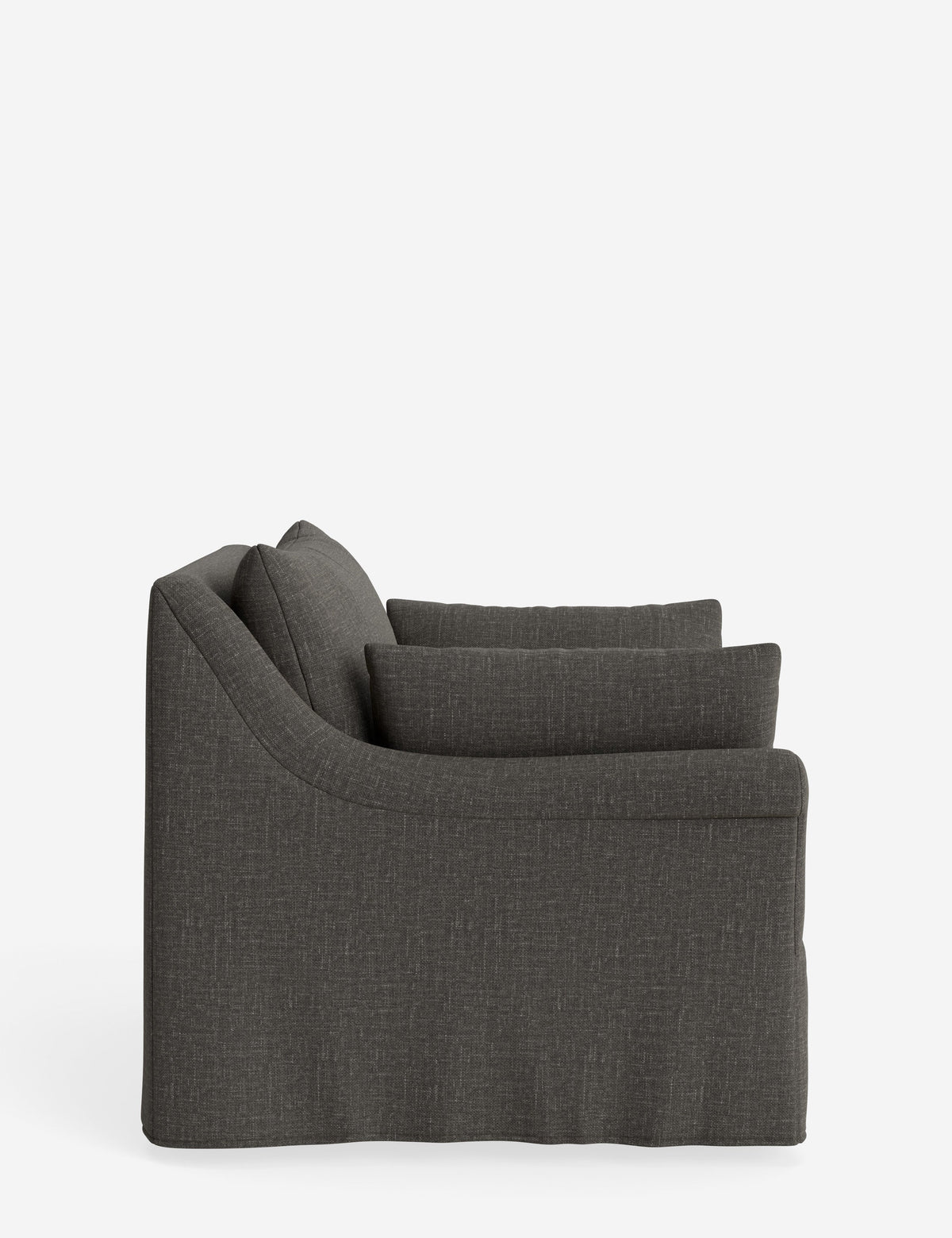 Portola Rolled Arm Slipcover Chair