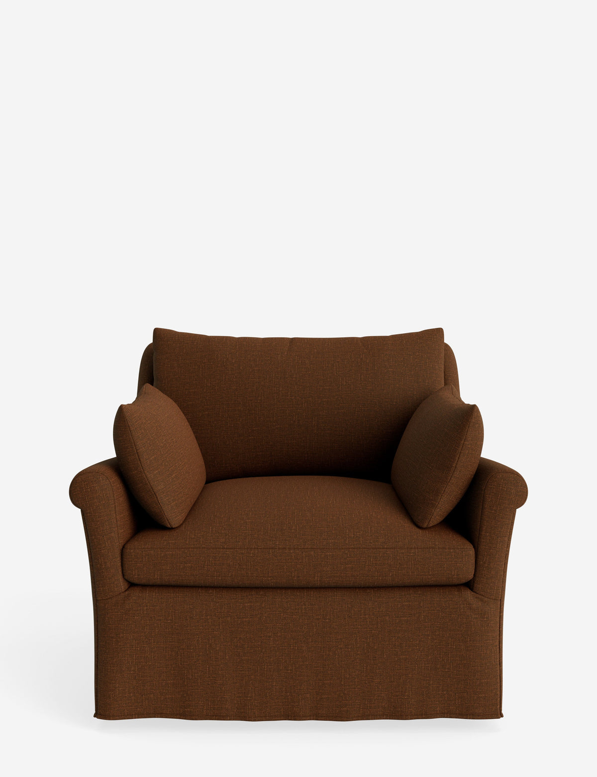 Portola Rolled Arm Slipcover Chair