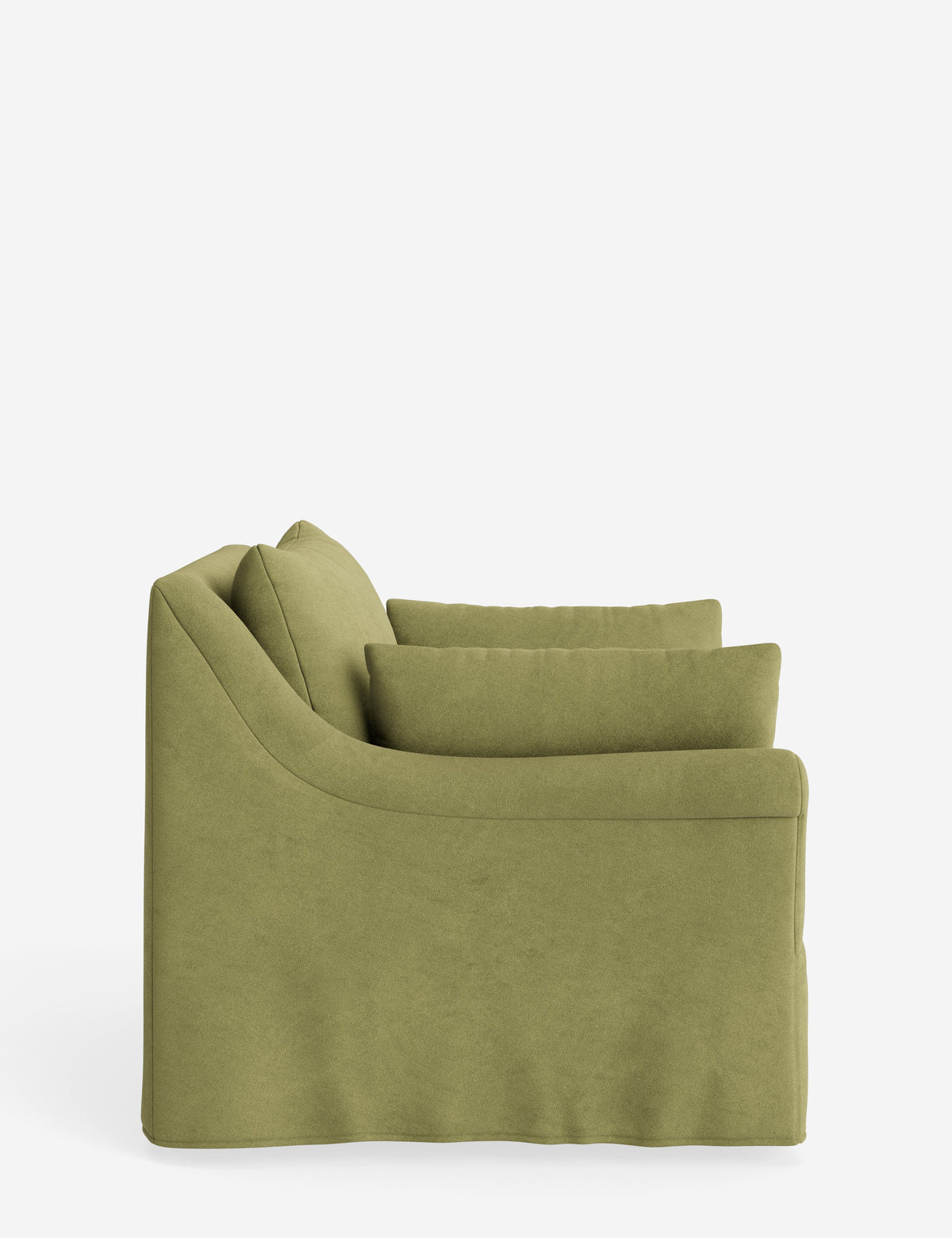 Portola Rolled Arm Slipcover Chair