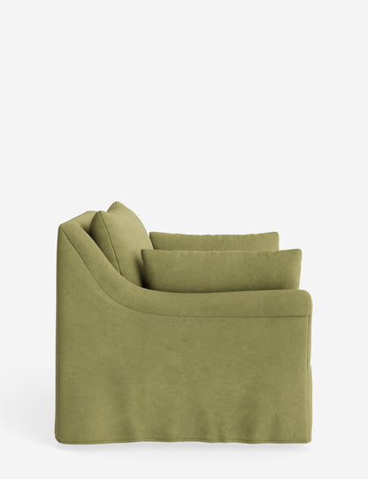 Portola Rolled Arm Slipcover Chair