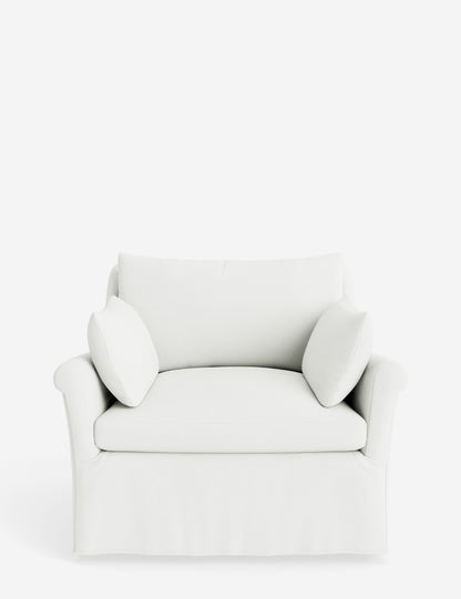 Portola Rolled Arm Slipcover Chair