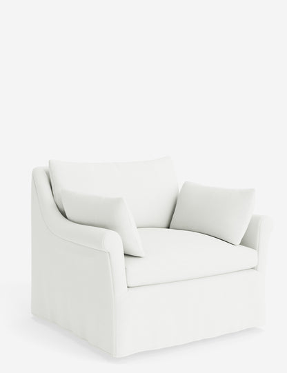 Portola Rolled Arm Slipcover Chair