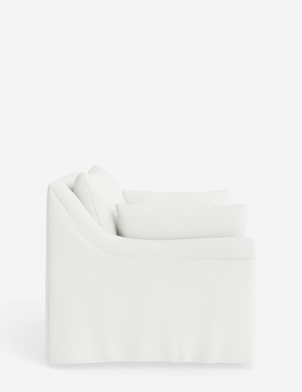 Portola Rolled Arm Slipcover Chair