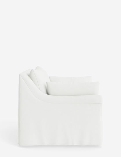 Portola Rolled Arm Slipcover Chair