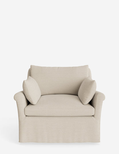 Portola Rolled Arm Slipcover Chair