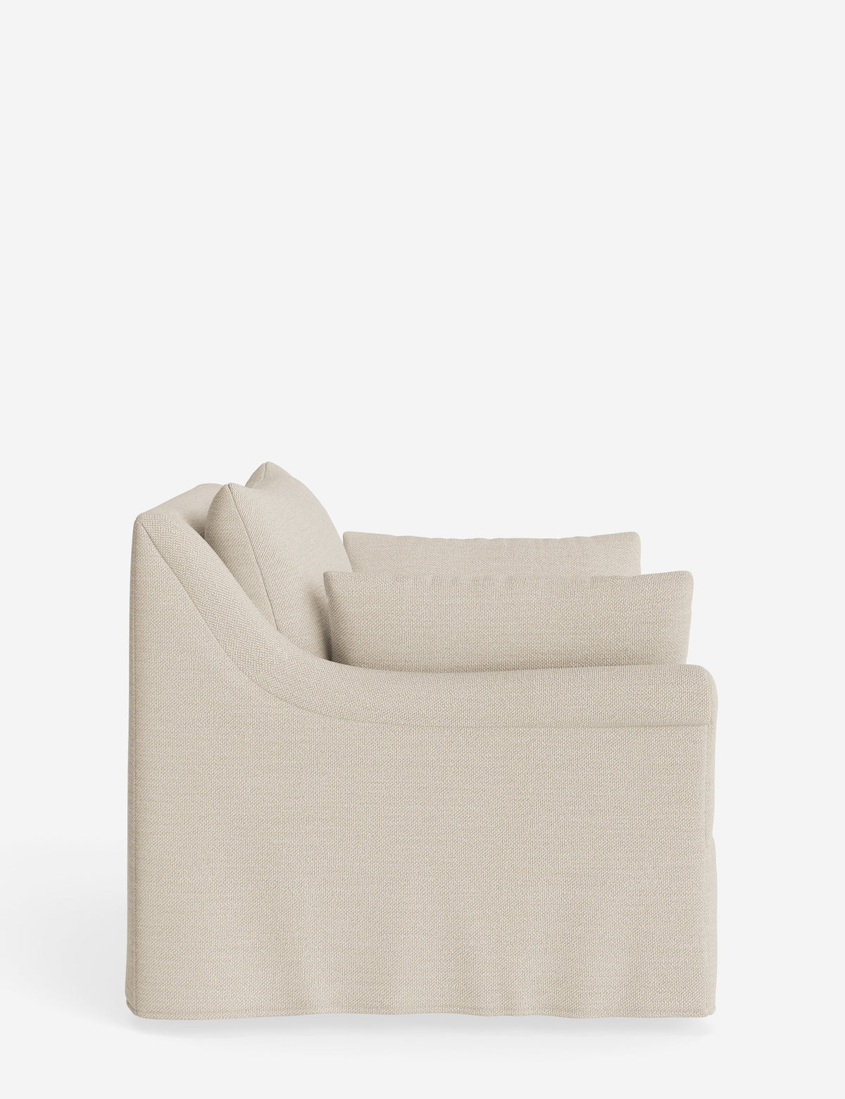 Portola Rolled Arm Slipcover Chair