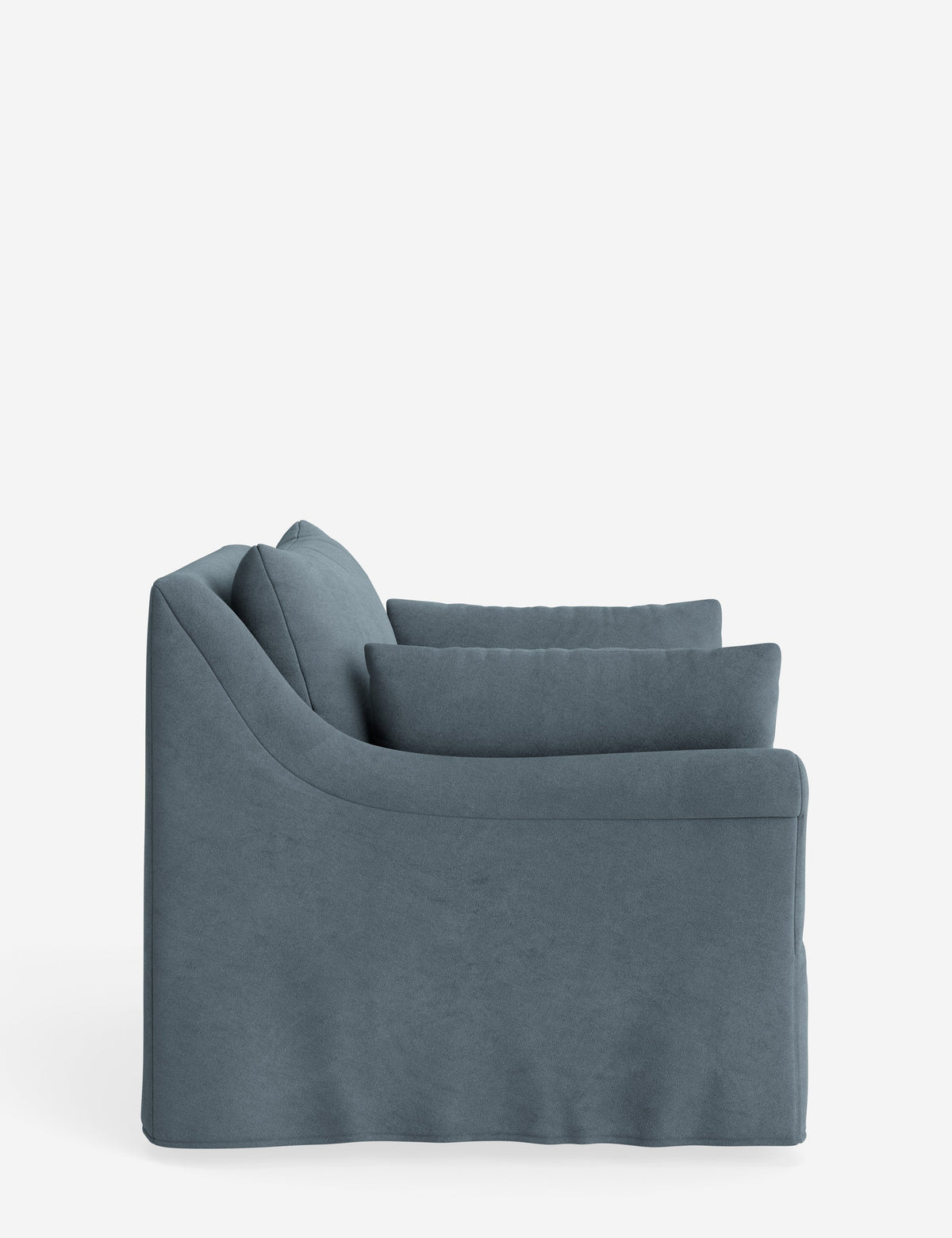 Portola Rolled Arm Slipcover Chair