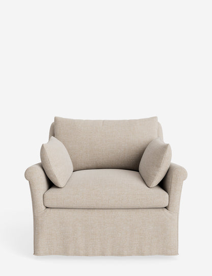 Portola Rolled Arm Slipcover Chair