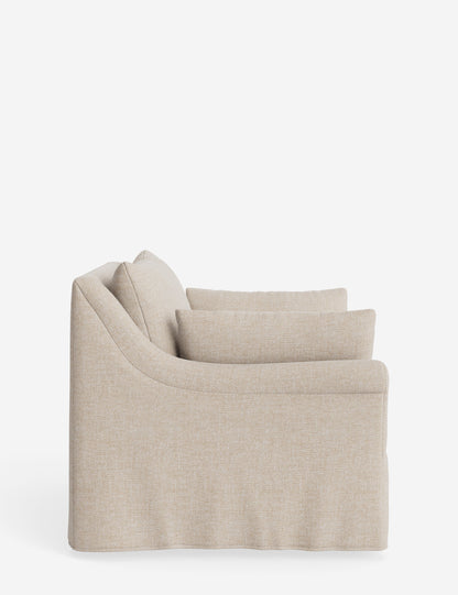 Portola Rolled Arm Slipcover Chair