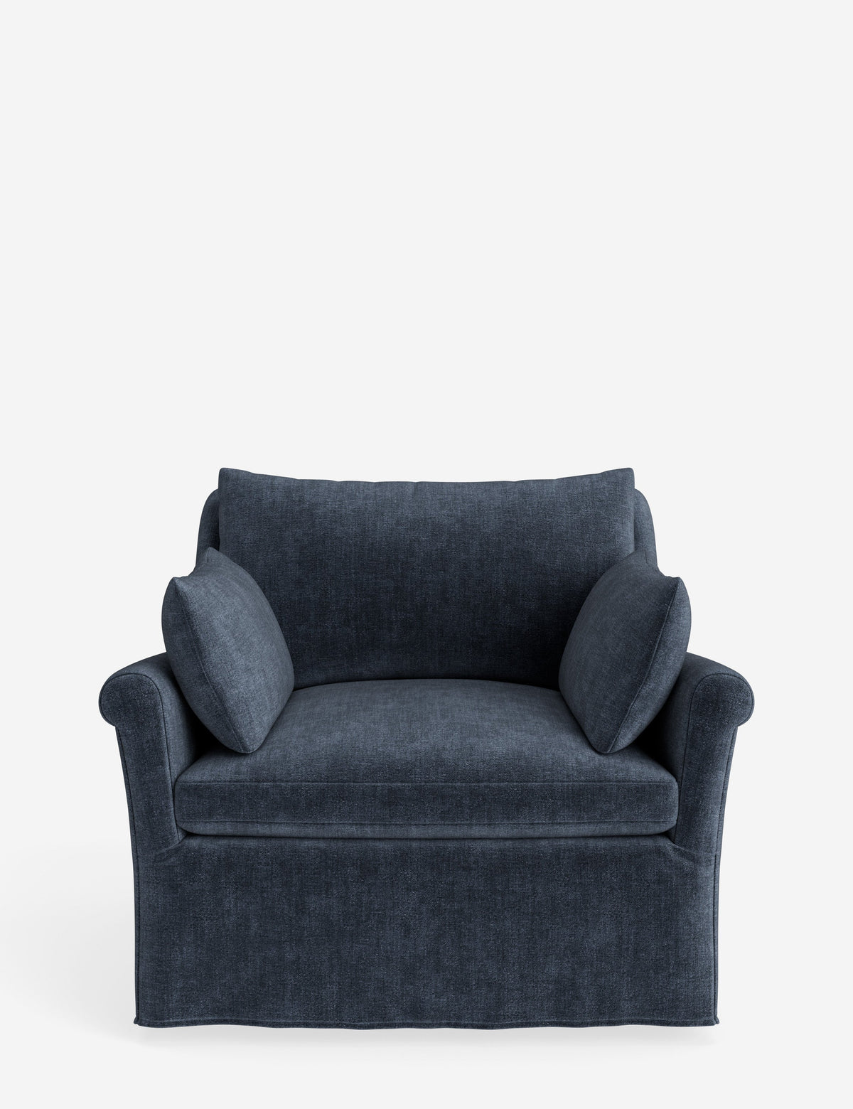 Portola Rolled Arm Slipcover Chair