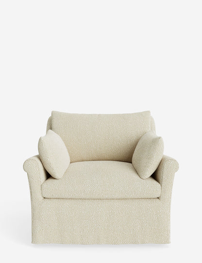 Portola Rolled Arm Slipcover Chair