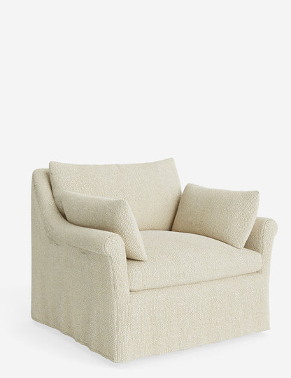 Portola Rolled Arm Slipcover Chair