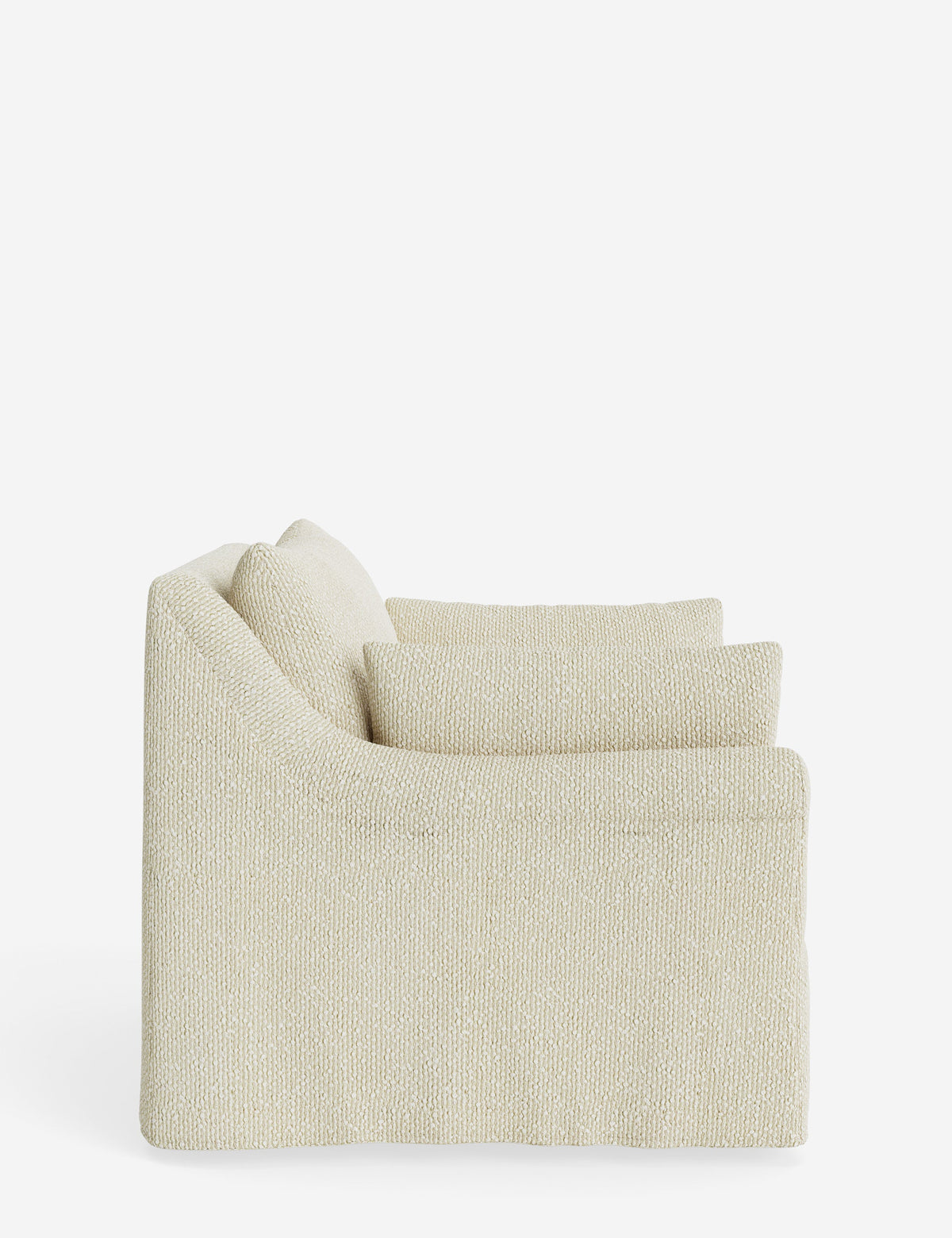 Portola Rolled Arm Slipcover Chair