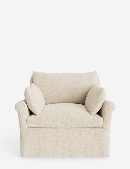 Portola Rolled Arm Slipcover Chair