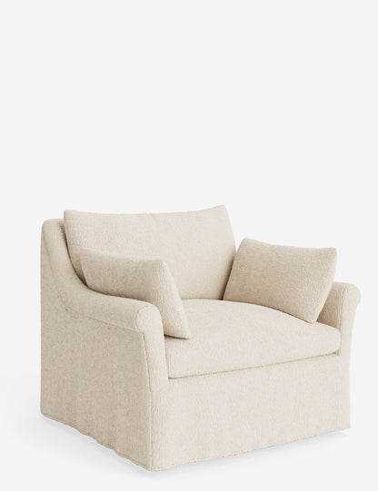 Portola Rolled Arm Slipcover Chair