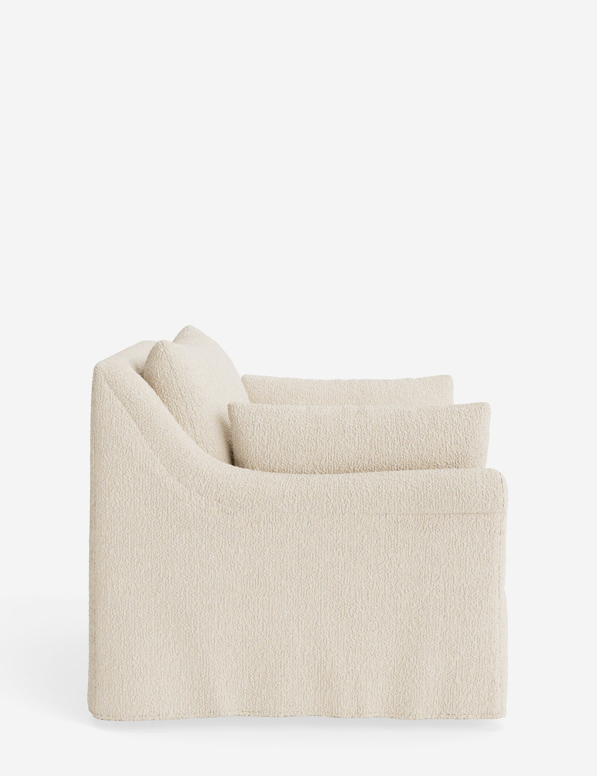 Portola Rolled Arm Slipcover Chair