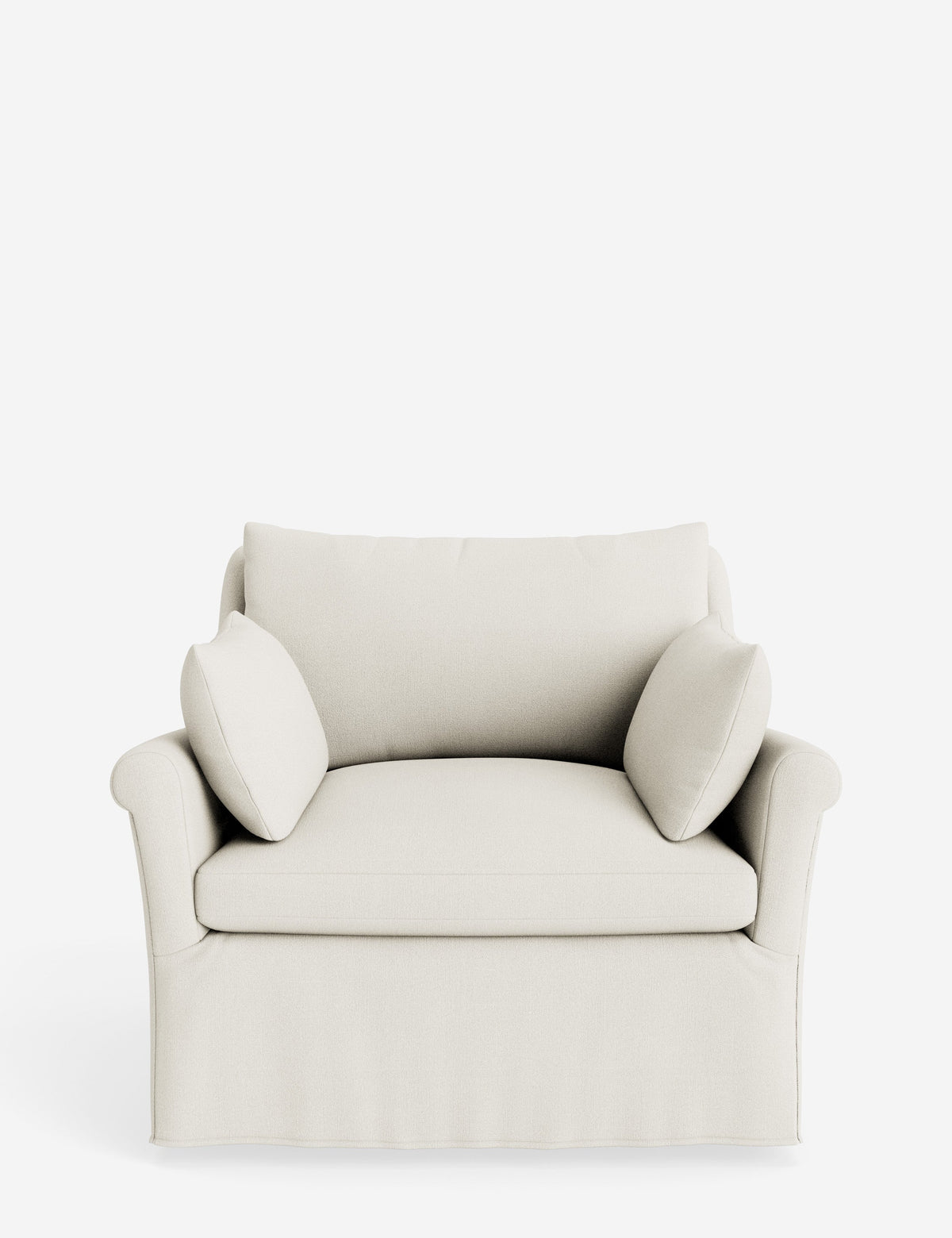 Portola Rolled Arm Slipcover Chair