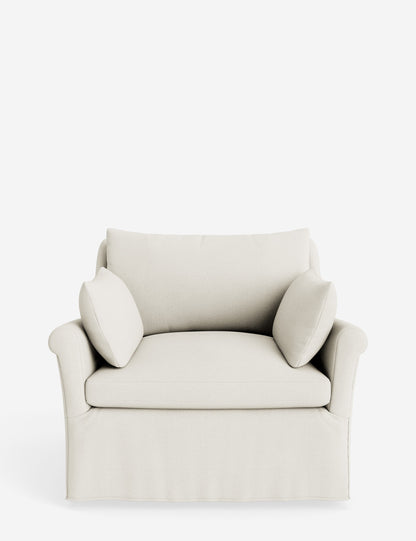 Portola Rolled Arm Slipcover Chair