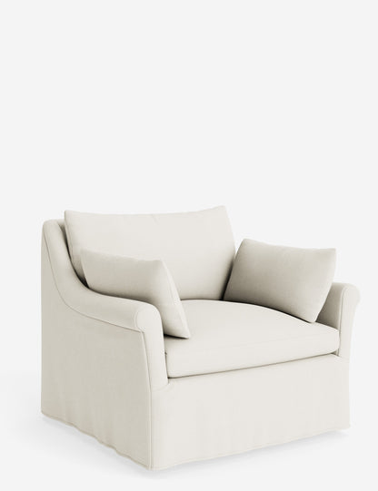Portola Rolled Arm Slipcover Chair