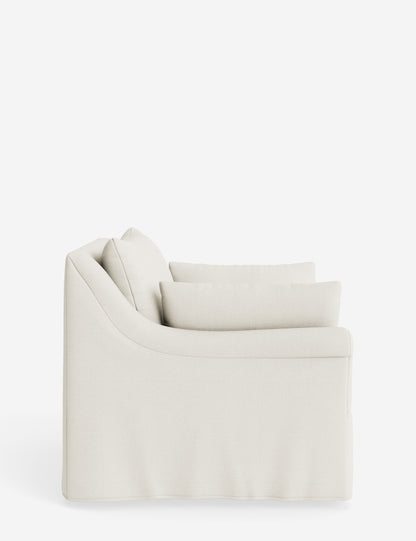 Portola Rolled Arm Slipcover Chair