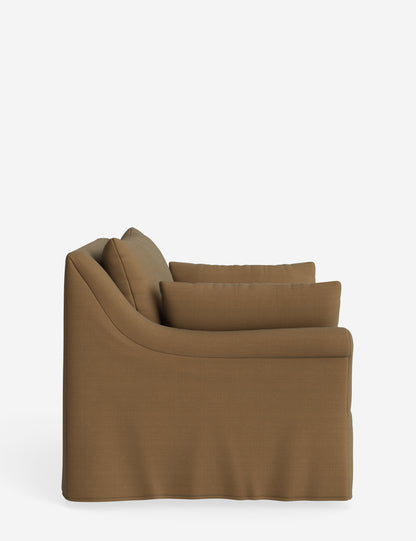 Portola Rolled Arm Slipcover Chair
