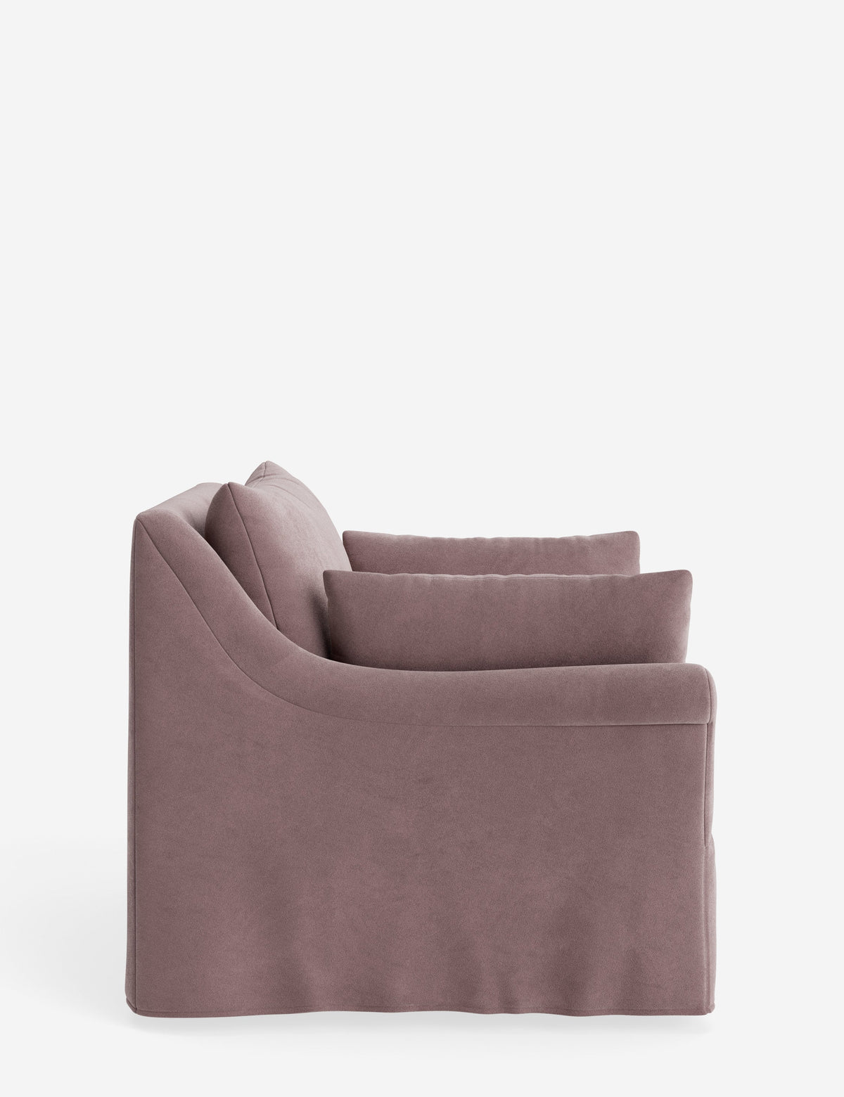 Portola Rolled Arm Slipcover Chair