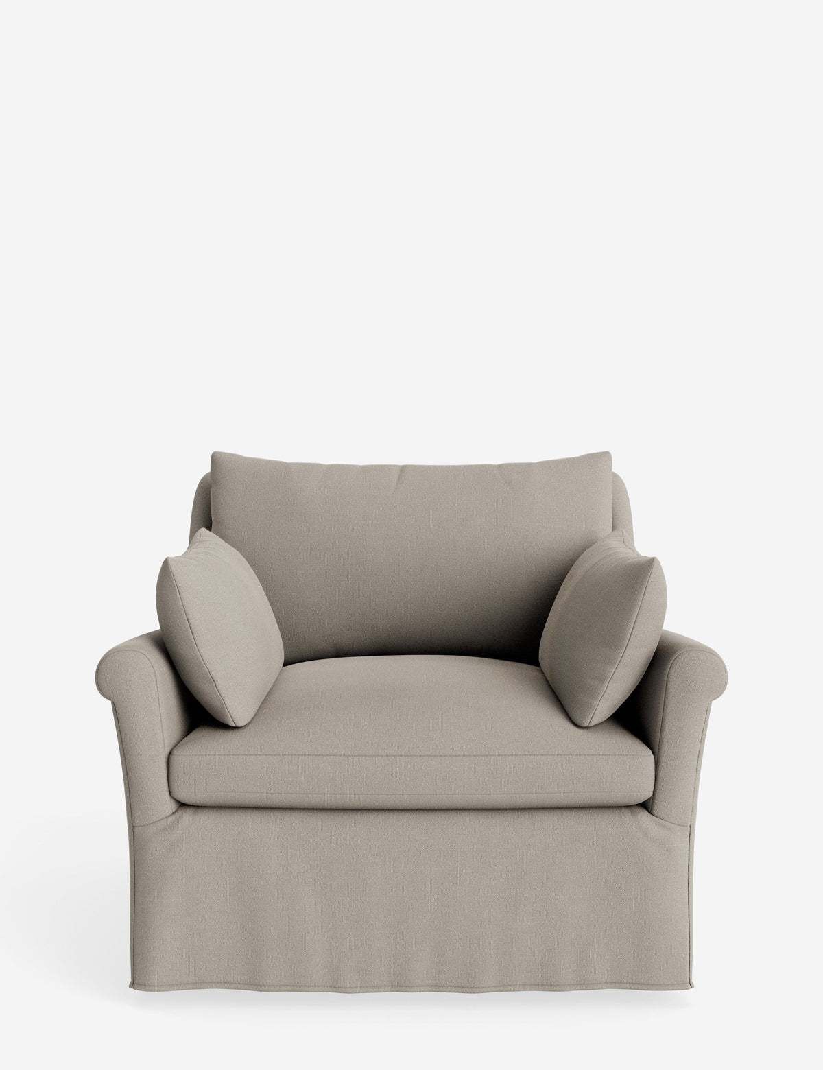 Portola Rolled Arm Slipcover Chair