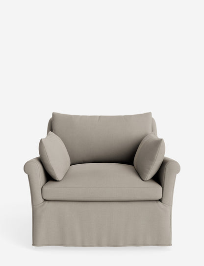Portola Rolled Arm Slipcover Chair