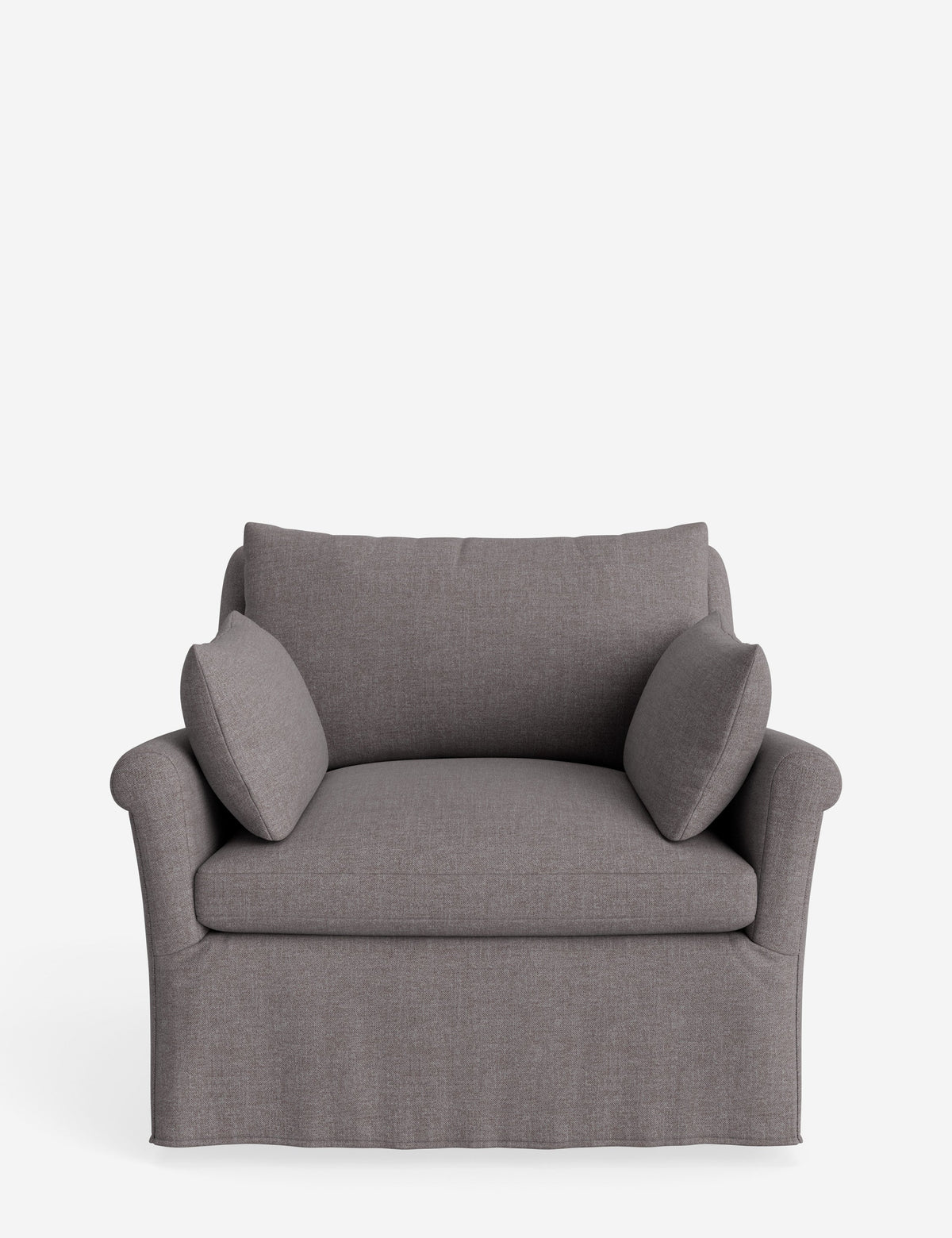 Portola Rolled Arm Slipcover Chair