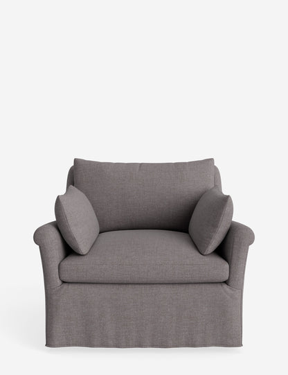 Portola Rolled Arm Slipcover Chair