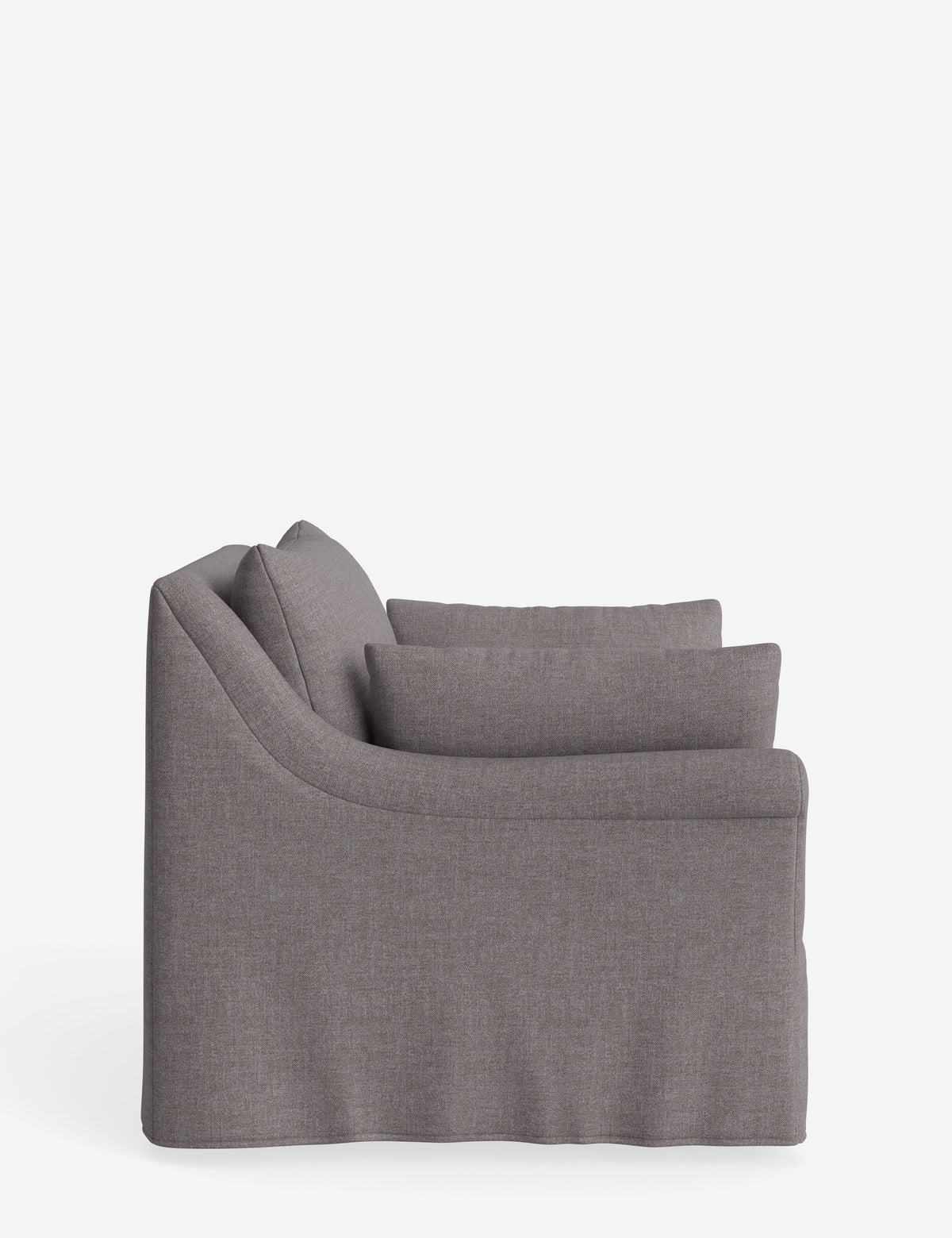 Portola Rolled Arm Slipcover Chair