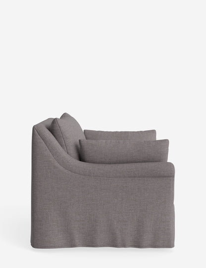 Portola Rolled Arm Slipcover Chair