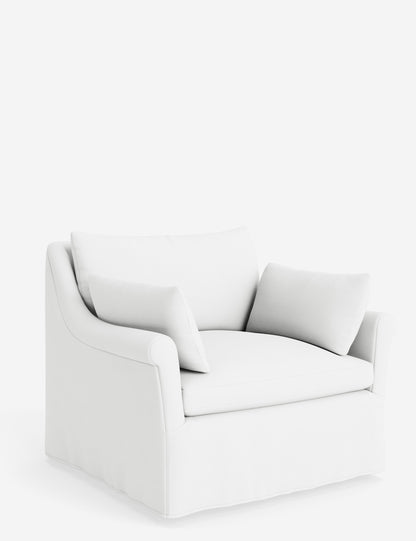 Portola Rolled Arm Slipcover Chair
