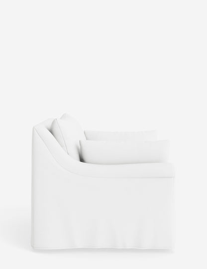 Portola Rolled Arm Slipcover Chair