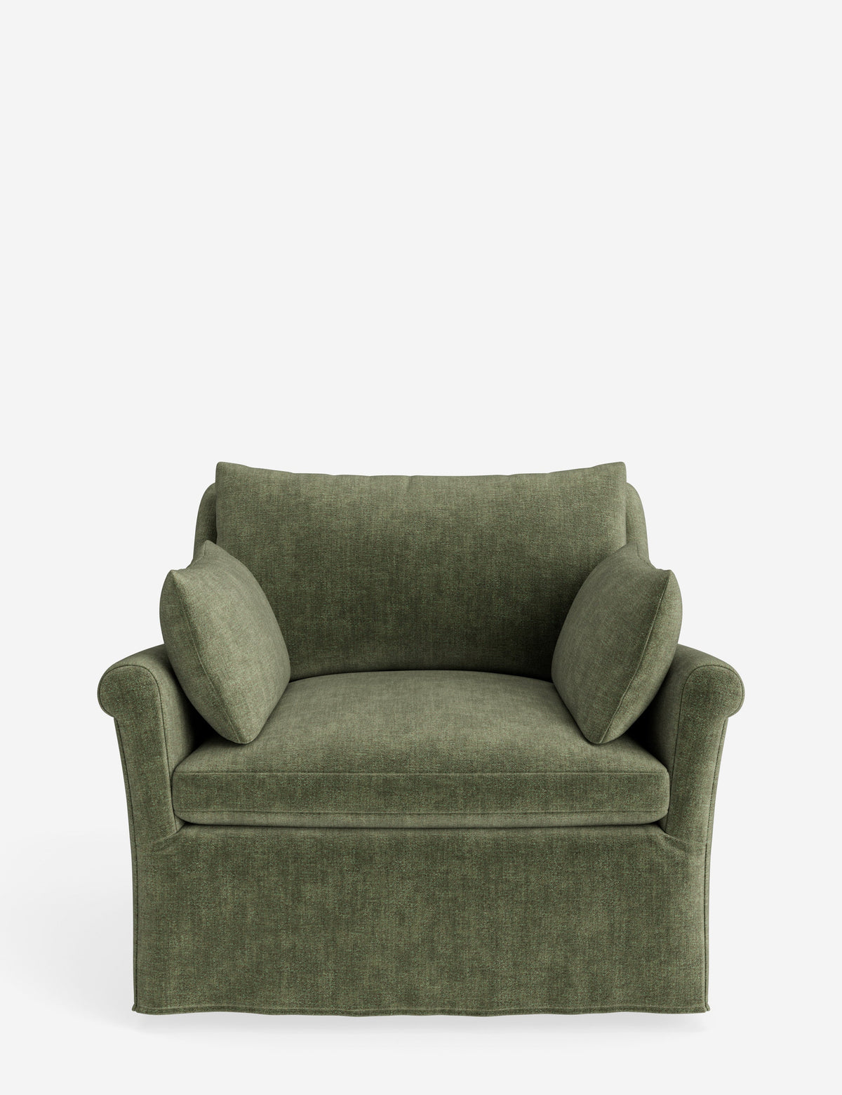 Portola Rolled Arm Slipcover Chair