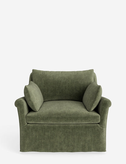 Portola Rolled Arm Slipcover Chair